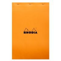 Bloc agrafé Rhodia ORANGE N 19 21x31,8cm 80f Q.5x5 80g - Lot de 5 - Image principale