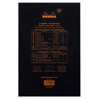 Bloc agrafé Rhodia BLACK N 19 21x31,8cm 80f Q.5x5 80g - Lot de 5 - Image 2