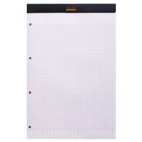 Bloc agrafé Rhodia BLACK N 20 21x31,8cm Seyès 80f perf. 4t. 80g - Lot de 5 - Image 2