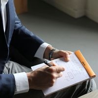 Bloc agrafé Rhodia ORANGE N 16 14,8x21cm 80f Q.5x5 80g - Lot de 10 - Image 2