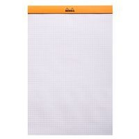 Bloc agrafé Rhodia ORANGE N 19 21x31,8cm 80f Q.5x5 80g - Lot de 5 - Image 2