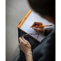 Bloc agrafé Rhodia ORANGE N 19 21x31,8cm 80f Q.5x5 80g - Lot de 5 - Image 3