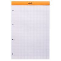 Bloc agrafé Rhodia ORANGE N 20 21x31,8cm Seyès 80f perf. 4t. 80g - Lot de 5 - Image 3