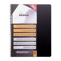 Notebook Rhodiactive 90g RI A4+ 160p L+MC mcrprf. 9tr règle pp +6 m-p reposit - Lot de 5 - Image 2