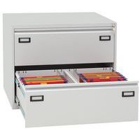 Classeur à tiroirs avec double largeur de tiroir - Manutan Expert - Image 6