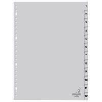 25 Lots d' Intercalaire numérique éco - Nb de divisions 12 - A4 - Image principale