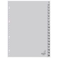 25 Lots d' Intercalaire numérique éco - Nb de divisions 20 - A4 - Image principale