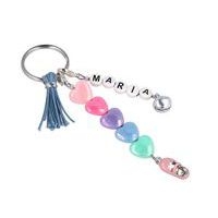 Perles plastique coeur opaque pastel x 350 - Image 3