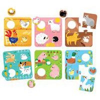 Puzzles d'association animaux de la ferme - Image principale