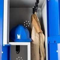 Vestiaire métal - 2 à 6 cases largeur 200 mm - Sur socle - Manutan Expert - Image 8