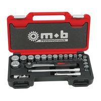 Coffret box 1/2'' 21 pièces, 12 pans, cliquet rond - Ref. : 9435021301 - Image principale