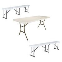 Pack table Lifetime 183 x 76 cm + 2 bancs pliants - Image principale