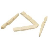 Sac de 500 éléments de pinces à linge en bois 45 mm - Image 2