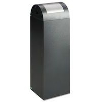 Poubelle de tri selectif 85 Gris anthracite trappe argent - Image principale