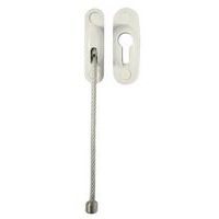 Entrebâilleur de porte à câble epoxy blanc - Image principale