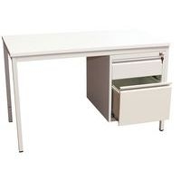 Bureau base Line 1 caison 2 tiroirs 160x80 cm - Image 2