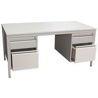 Bureau base Line 2 caisons 4 tiroirs 160x80 cm - Image 3