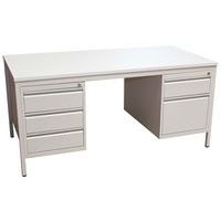 Bureau base Line 2 caisons 5 tiroirs 160x80 cm - Image 2