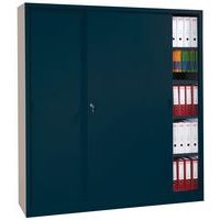 Armoire à monter porte coulissante - Haute - L 160 cm - Manutan Expert - Image 2