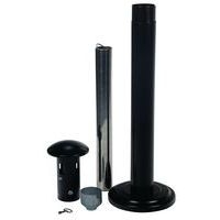 Cendrier colonne sur socle Manutan - 11L - Noir - Image 5