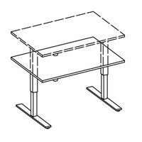 Bureau droit ergonomique électrique Evol - Hammerbacher - Image 8