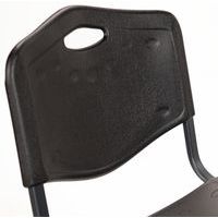 Chaise coques plastique noires struct noire Ek wo - Image 2