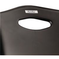 Chaise coques plastique noires struct noire Ek wo - Image 7