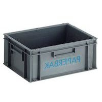 Bac à papier tri sélectif - 18 L Polyéthylène Gris - Image principale