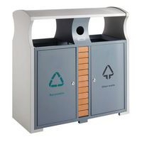 Poubelle d'extérieur tri sélectif-piles 2x39L - Image principale