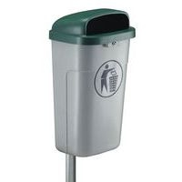 Poubelle plastique d'extérieur ininflammable 50L - Vepabins - Image 3