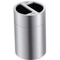 Poubelle Tri-Selectif 2x60 L aluminium - Image principale