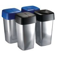 Poubelle Iris carré - 60L Gris - Image 4