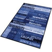 Tapis d'entrée décoratif NewWelcome Bleu 900x1500x6mm - Image principale