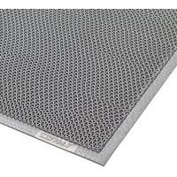 Tapis entrée extérieur grattant avec design en vague 60x90 Gris - Image principale