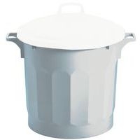 Poubelle agroalimentaire tri sélectif  HACCP - 75 L Blanc - Image principale