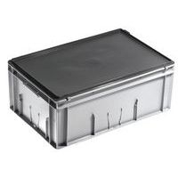 Bacs à couvercle RAKO gris - 600x400mm - 14 à 53 L - Image 3