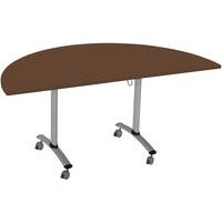Table demi-lune plateau mélaminé pivotant Axe - Manutan Expert - Image 7