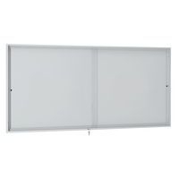 Vitrine intérieur av portes couliss. Acier L 68 cm x H 200 cm Gris - Image principale