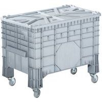 Couvercle pour bac gerbable 300 l gris - Image 2