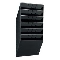 Présentoir mural Flexibox - A4, A5 et 1/3 A4 - Noir - Image principale
