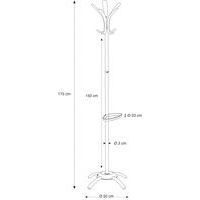Portemanteau Cleo 10 patères Noir - Image 2