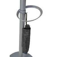 Portemanteau acier Festival Gris 5 patères bois - Image 3