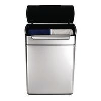 Poubelle rectangulaire Touch-Bar - 2 x 24 L - Image principale