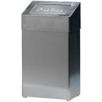 Poubelle métallique - 18 L, Coloris : Gris - Image principale