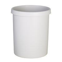 Corbeille ronde à papier en plastique - 30 L Gris - Image principale