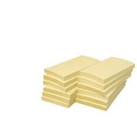 Lot de 12 blocs Note recyclée Eco - 100 feuilles 125x75 - Assorti - Image principale