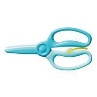 Ciseaux entraînement bouts ronds 13 cm ambidextre bleu - Image principale