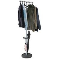 Portemanteau Wavy + 6 cintres Noir Gris métal - Image 2