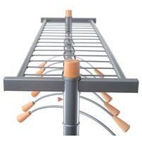 Vestiaire mobile Lux + 6 cintres Bois Chrome - Image 3