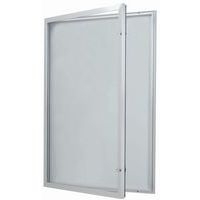 Vitrine d'exterieur porte battante - Fond aluminium - Porte en verre de sécurité - Serrure différente - Image 2